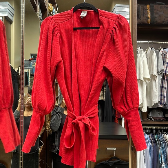 CAbi red Caberet sweater - Picture 2 of 4